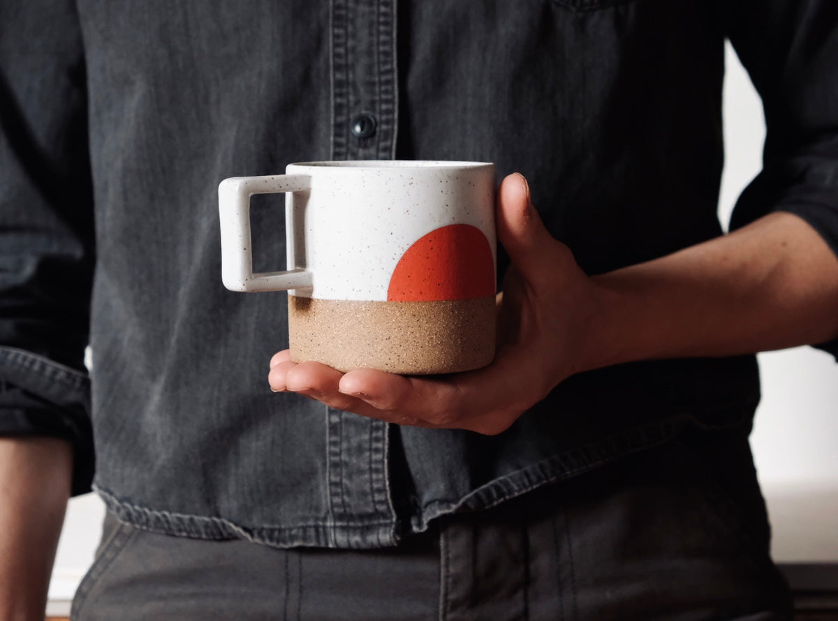 10 oz Mug with Square Handle