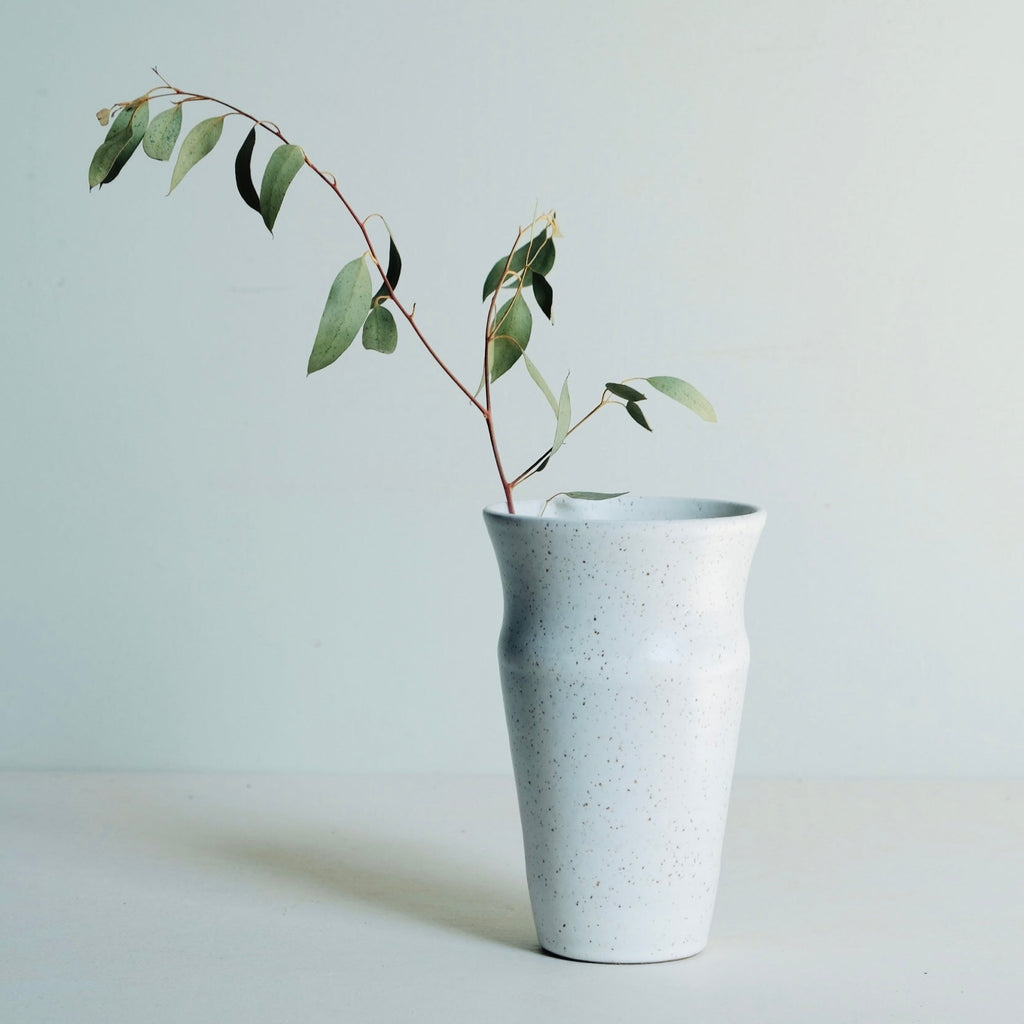 Tall Wide-Opening Vase