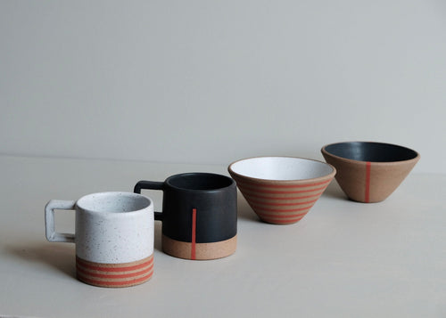 Breakfast Set for Two – 2 Mugs and 2 Small Bowls