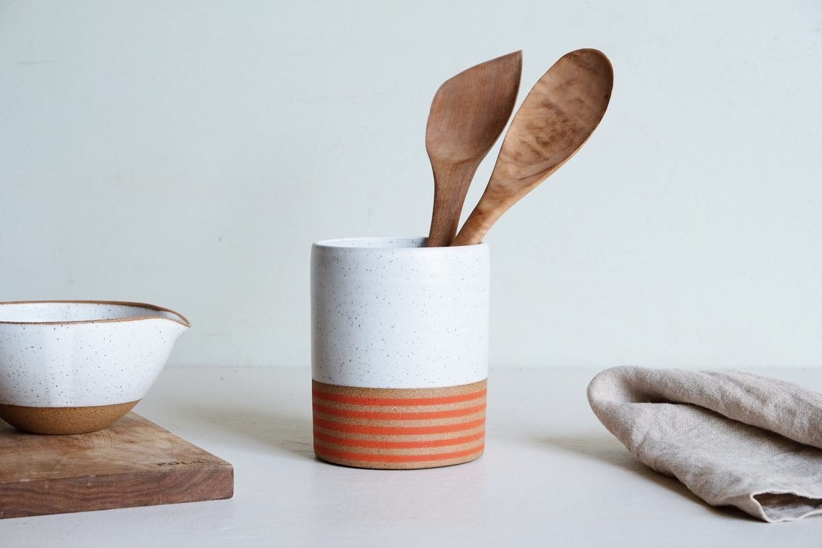 Handmade Ceramic Utensil Holder