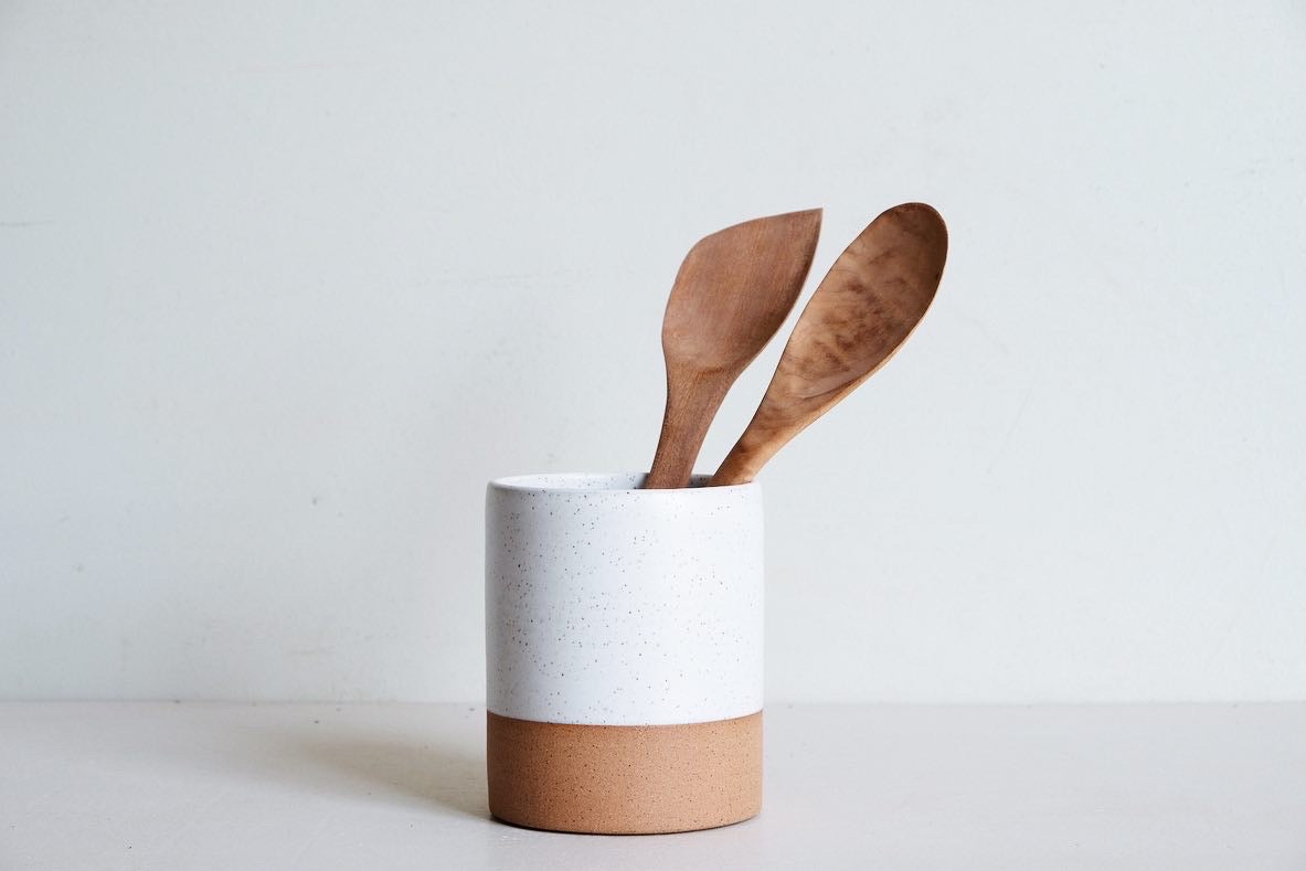 Handmade Ceramic Utensil Holder